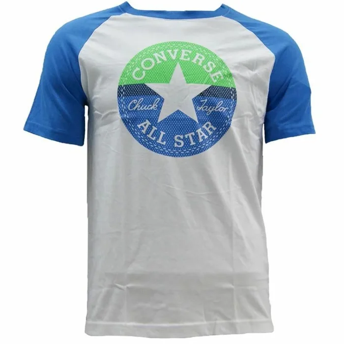 Converse Camiseta de Manga Corta Hombre Colour Block Raglan Rojo – Marca EAN: 0617844331674 – Talla: 6-7 Años