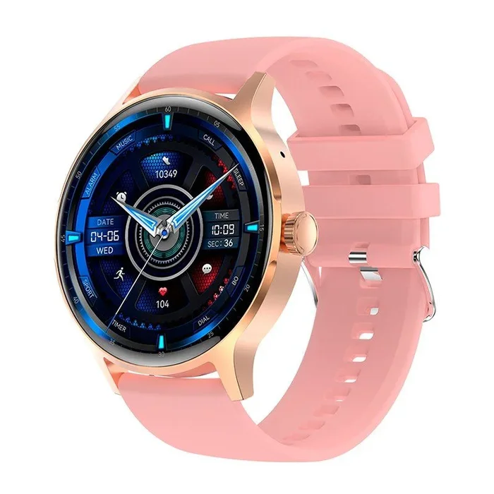 Cool smartwatch iris silicona rosa (amoled, llamadas, salud, deporte)
