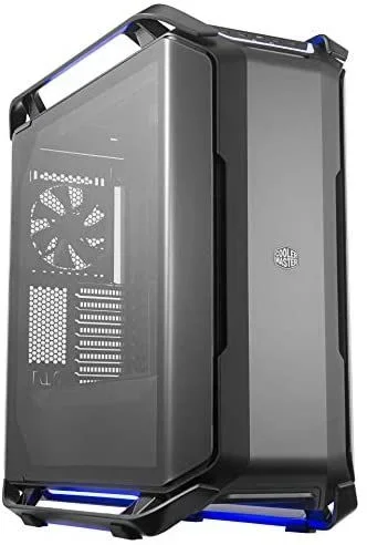 Cooler Master COSMOS C700P Black Edition – Caja Ordenador RGB en Acero Mate con Doble Panel Lateral Vidrio Templado Curvado Apertura a Puerta, Marco Modular 2.0 Amplio Espacio Hardware, Full Tower