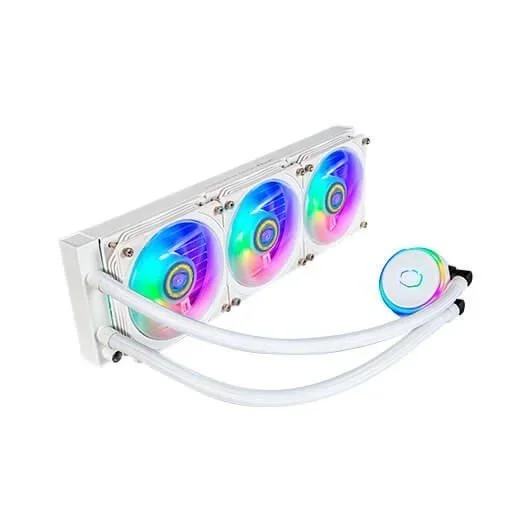 Cooler Master MasterLiquid PL360 Flux White Edition Carcasa del ordenador Kit de refrigeración líquida 12 cm Blanco