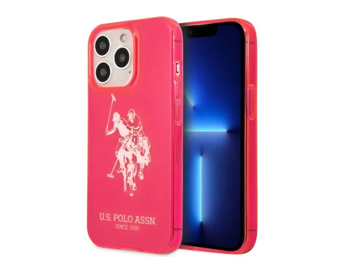 Coque u.s polo assn. big horse pour iphone 13 pro – rose