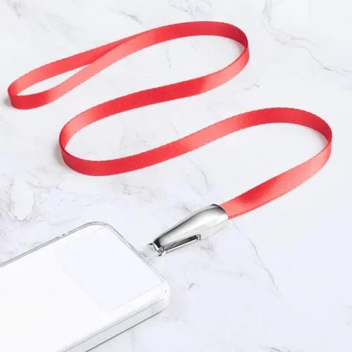 Cordón Antipérdida para Teléfono Móvil con Parche Estilo Modelo Cruzado (Lucky Red)