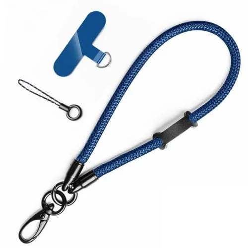Cordón Trenzado de Nailon para Teléfono Móvil Almohadilla Antipérdida Multifunción (Azul)