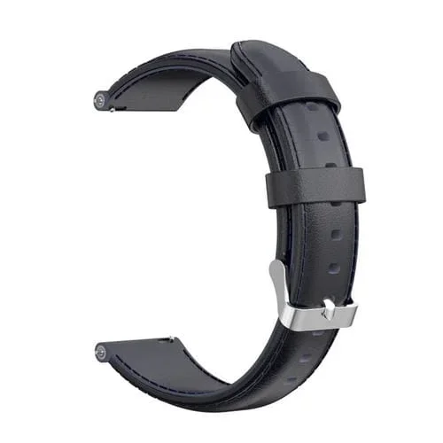 Correa de Cuero para Garmin Forerunner 245 (Azul de Medianoche)
