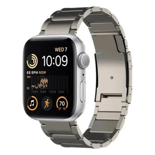 Correa de Metal Titanio para Apple Watch SE 2022 40mm (Titanio)