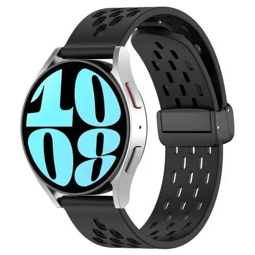 Correa de Reloj Amazfit Bip 5 silicona cierre magnético plegable 22mm (Negro)