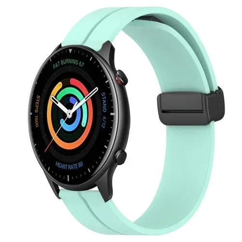Correa de Reloj Amazfit GTR 2 22mm Silicona Cierre Magnético (Verde Azulado)