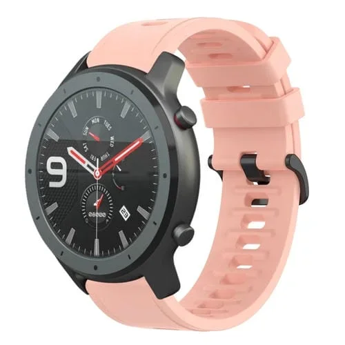 Correa de Reloj Amazfit GTR 42mm 20mm Silicona Suave Color Rosa