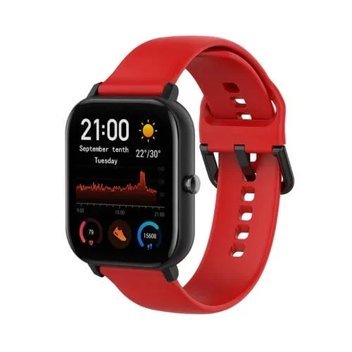 Correa de Reloj Amazfit GTS4 Mini Silicona Suave Tamaño S (Rojo)