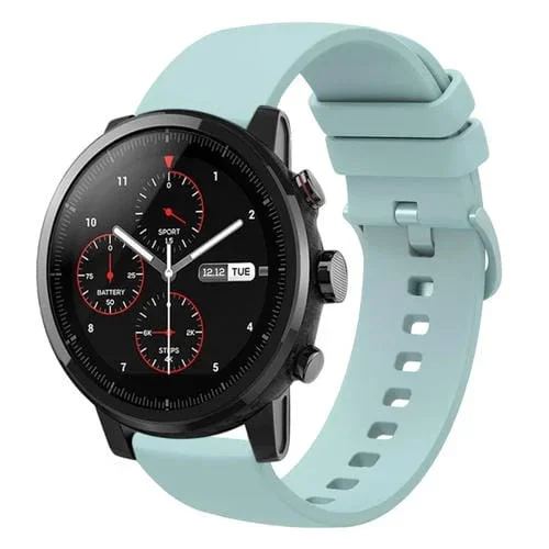 Correa de Reloj Amazfit Stratos 22mm Silicona Suave (Verde Zafiro)