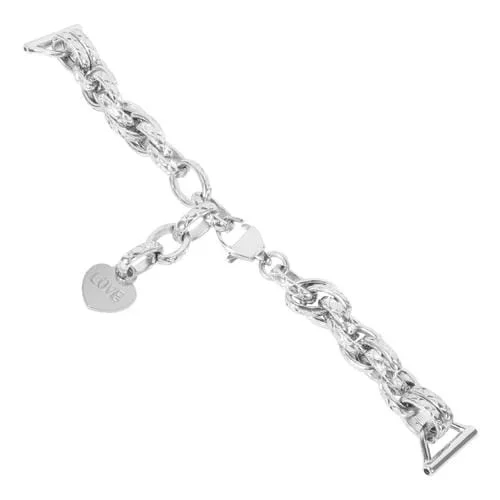 Correa de Reloj Cadena Metal Universal 22mm (Plata)