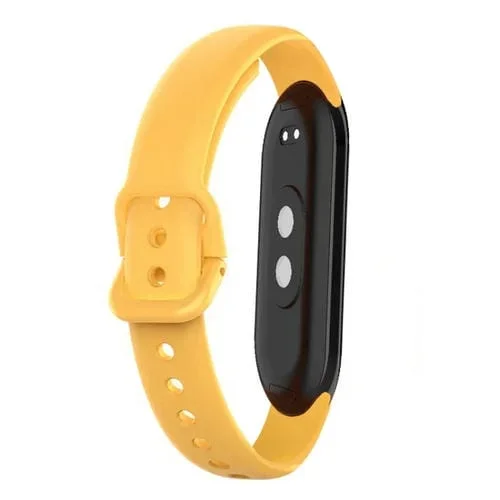 Correa de Reloj de Silicona 12mm (Amarillo) Color Sólido