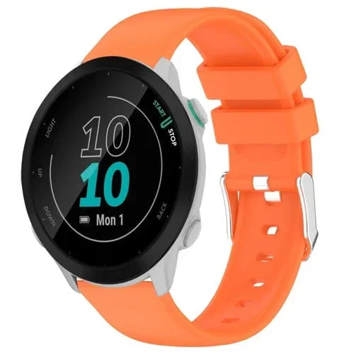 Correa de Reloj Garmin Forerunner 55 Silicona 20mm (Naranja)