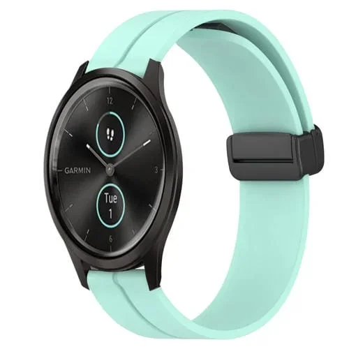 Correa de Reloj Garmin Garminmove Style 20mm Silicona con Cierre Magnético (Verde Azulado)