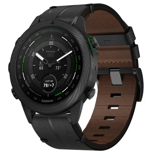 Correa de Reloj Garmin Marq Golfer 22mm Cuero Texturizado (Negro)