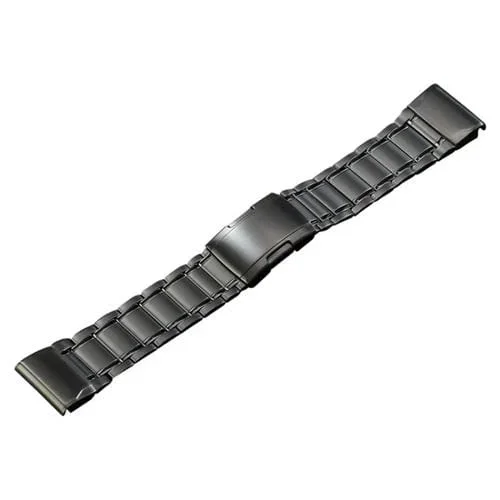 Correa de Reloj Garmin Tactix 7 Pro/Fenix 7X/6X Pro 26mm Acero Titanio con Liberación Rápida (Gris)