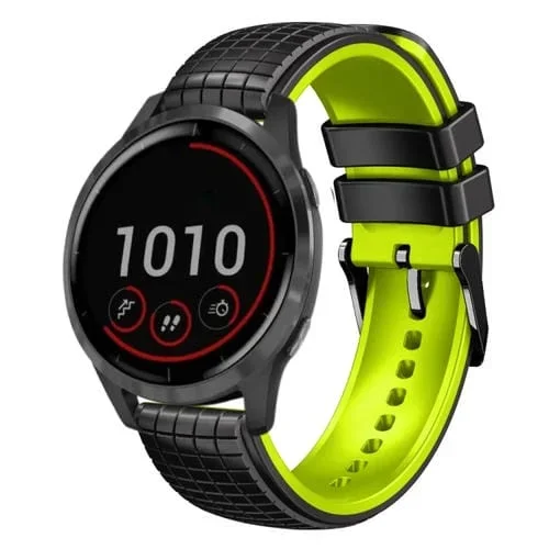 Correa de Reloj Garmin Vivoactive 4 Silicona Malla 22mm (Negro Azul Cielo)