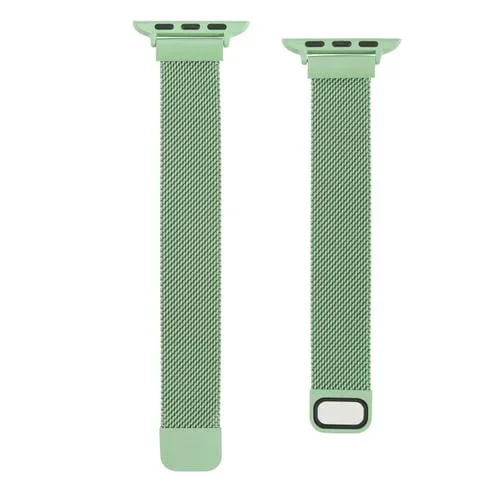 Correa de Reloj Milan de Doble Sección Cintura Pequeña para Apple Watch Ultra 49mm y Series 8, 7, SE, 6, 5, 4, 3, 2, 1 (Verde Menta)
