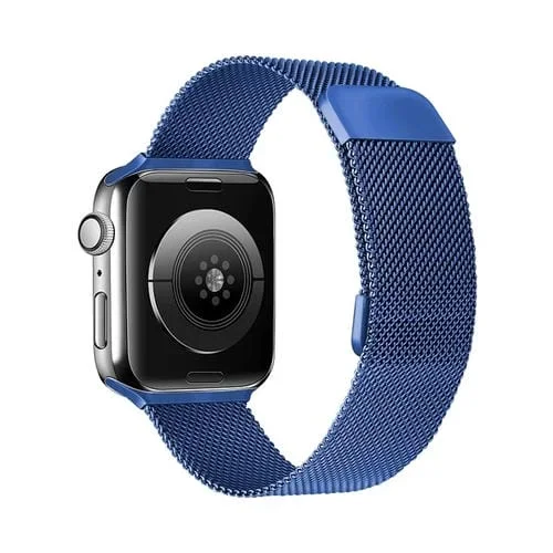 Correa de Reloj Milan Doble Sección Ajustable para Apple Watch Series 8/7/Se 2/6/5/4/3/2/1 (Azul)