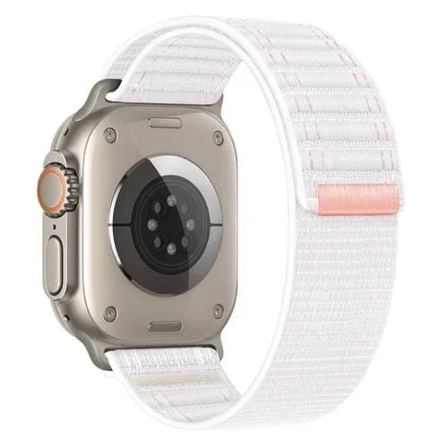 Correa de Reloj Nailon Sea Wave con Cierre de Velcro para Apple Watch Series 6 40mm (Blanca)