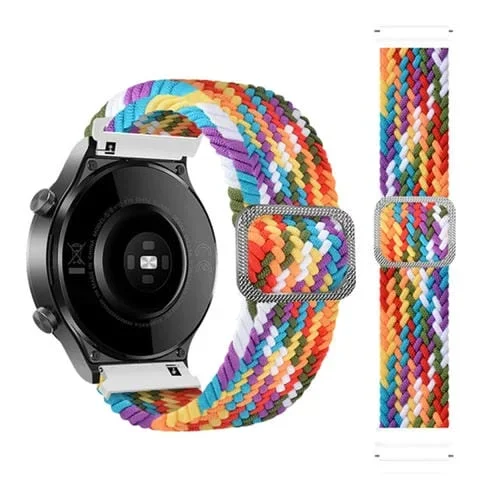Correa de Reloj Nailon Trenzada Ajustable Universal 22mm (Arcoíris)