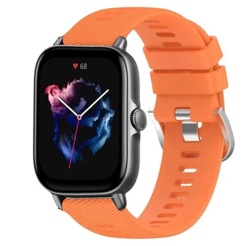 Correa de Reloj para Amazfit GTS 3 20mm Silicona Suave Color Naranja