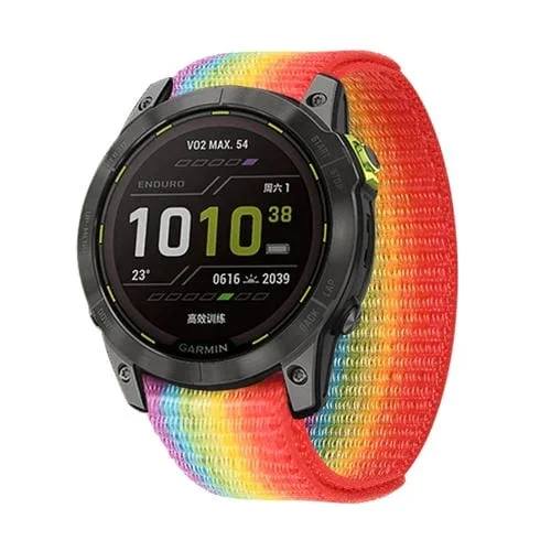 Correa de Reloj para Garmin Fenix 7 Nailon con Cierre de Velcro (Colorido)