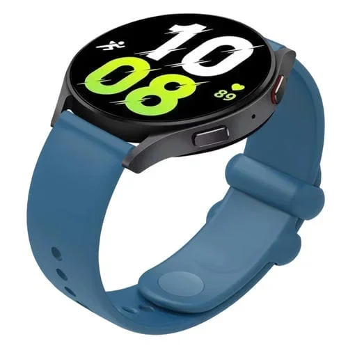 Correa de Reloj Silicona Universal 22mm con Hebilla Inversa (Azul)