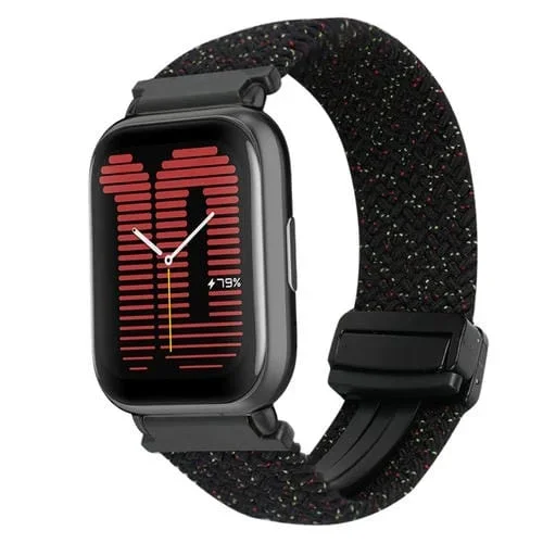 Correa de Reloj Trenzada Amazfit Active 20mm Hebilla Magnética (Negro Starlight)