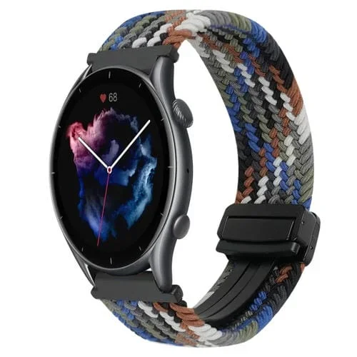 Correa de Reloj Trenzada Amazfit Sport Watch 3 22mm Hebilla Magnética (Denim)