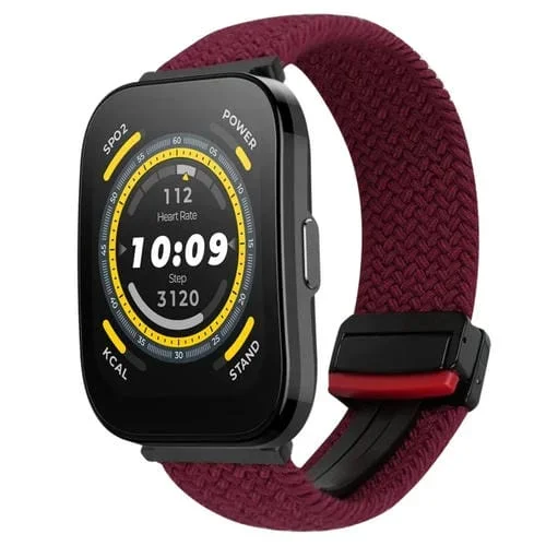 Correa de Reloj Trenzada Amazfit Watch Bip 5 22mm Hebilla Magnética (Arena Negra)