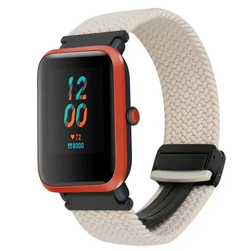 Correa de Reloj Trenzada con Hebilla Magnética 20mm para Amazfit Bip Lite (Starlight)