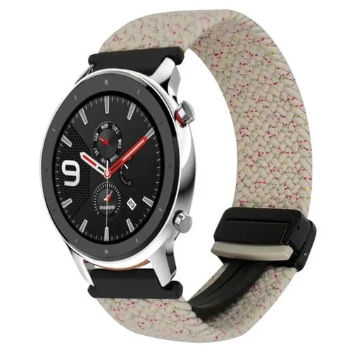 Correa de Reloj Trenzada con Hebilla Magnética 22mm para Amazfit Watch GTR 4 (Colorido Starlight)