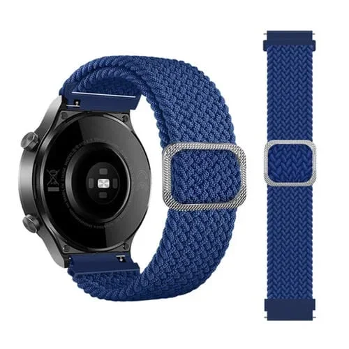 Correa de Reloj Trenzada Nailon Ajustable Universal 22mm (Azul)