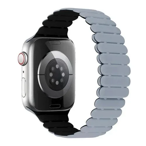 Correa de Silicona Magnética para Apple Watch Se 2023 40mm (Gris Negro)