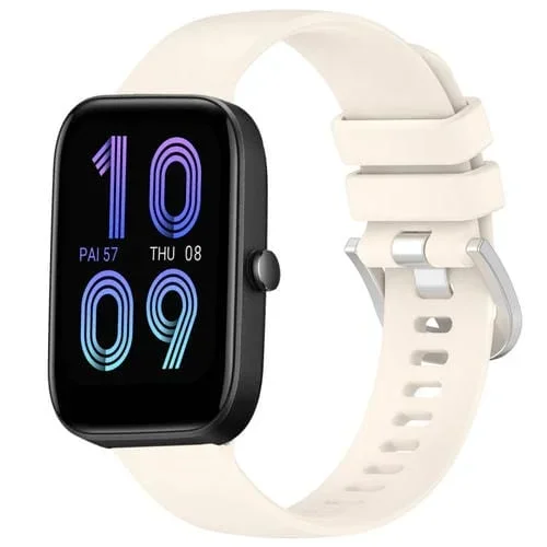 Correa de Silicona para Amazfit Bip 3 Pro y Bip 3 20mm (Luz de Estrella)
