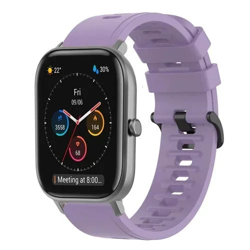 Correa de Silicona para Amazfit GTS 20mm Color Sólido (Púrpura)