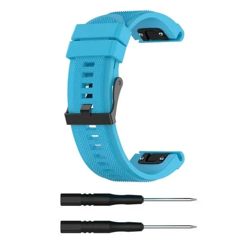 Correa de Silicona para Garmin Fenix 5X (26mm) Fenix3 / Fenix3 Hr (Sky Blue)