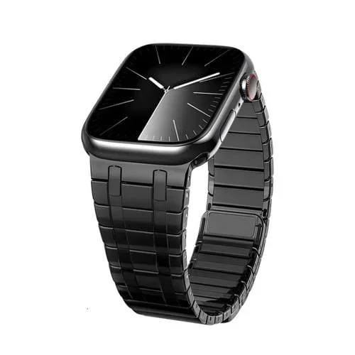 Correa Magnética de Acero Inoxidable para Apple Watch Series 6 44mm (Negro)