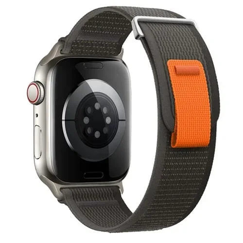 Correa Nailon Doble Sección Apple Watch Series 6 40mm (Negra y Gris)
