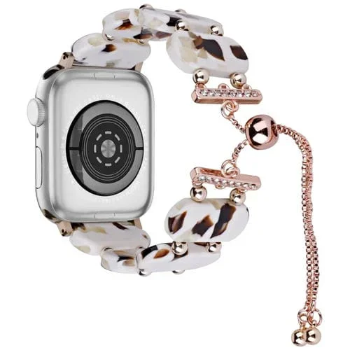 Correa para Apple Watch SE 40mm Cadena Retráctil Resina (Turrón)
