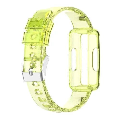 Correa para Fitbit Inspire Silicona Transparente (Amarillo)