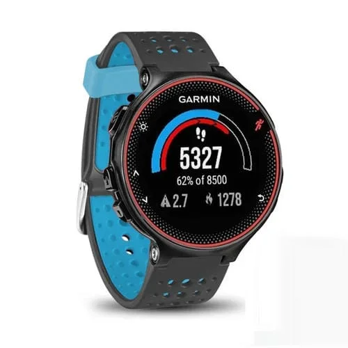 Correa para Garmin Forerunner 235 Band de Relojes Dos Colores (Black Blue)