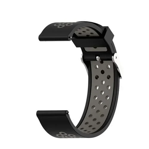 Correa para Garmin Forerunner 245 Strap Dos Tonos (Negro + Ash)