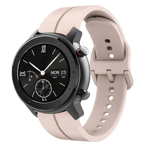 Correa silicona Loop 20mm para Amazfit GTR 42mm (Rosa)