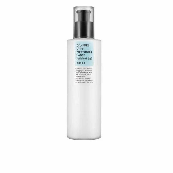 COSRX Loción ultra hidratante sin aceite con savia de abedul, 100 ml, crema hidratante, 70% de agua corteza de sauce (savia de abedul), absorbe rápidamente en la piel, Hipoalergénico