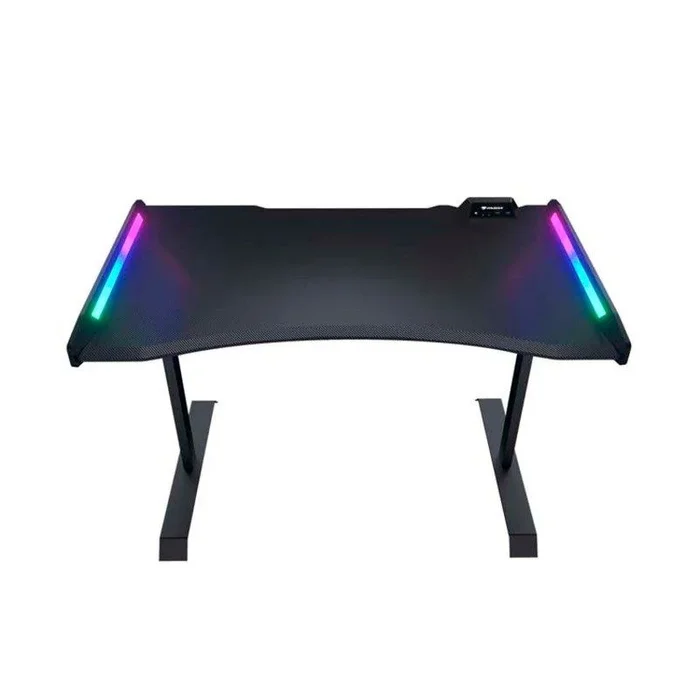 Cougar mars 120 mesa gaming – textura de fibra de carbono – iluminacion argb de doble cara – usb 2.0, usb 3.0, conector de audio y micro – peso max 150kg – medidas 125x81x74cm