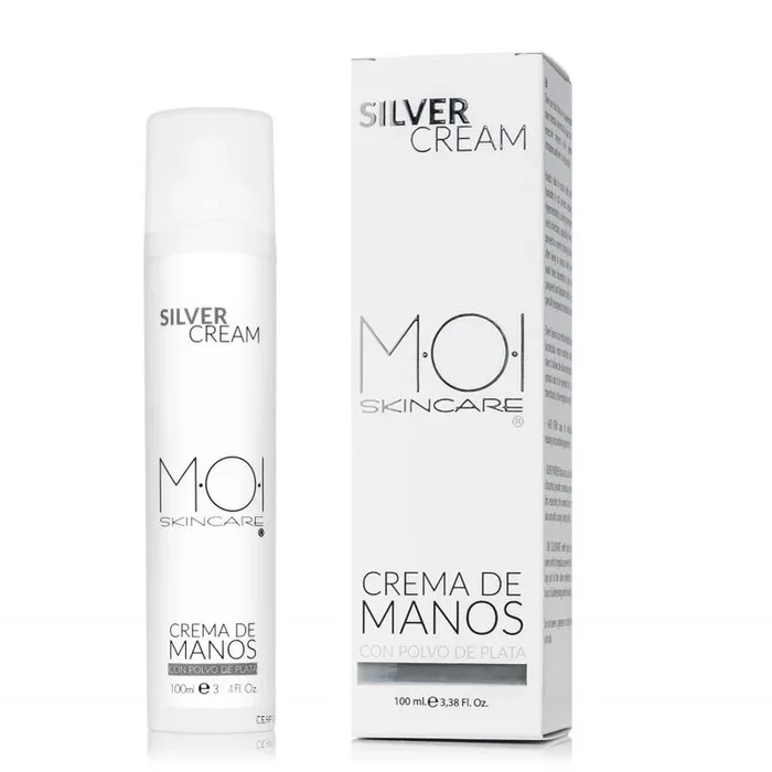 Crema de manos SILVER CREAM con polvo de plata 100 ml M.O.I
