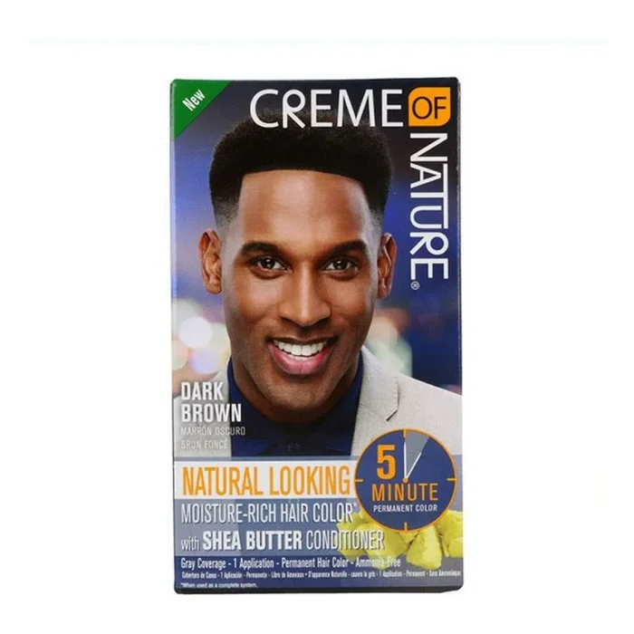 Creme of Nature Mens Color Castaño Oscuro 2Oz (Liquid), marrón, Estándar