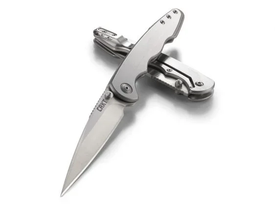 CRKT – Cuchillo plano (11 cm), color gris